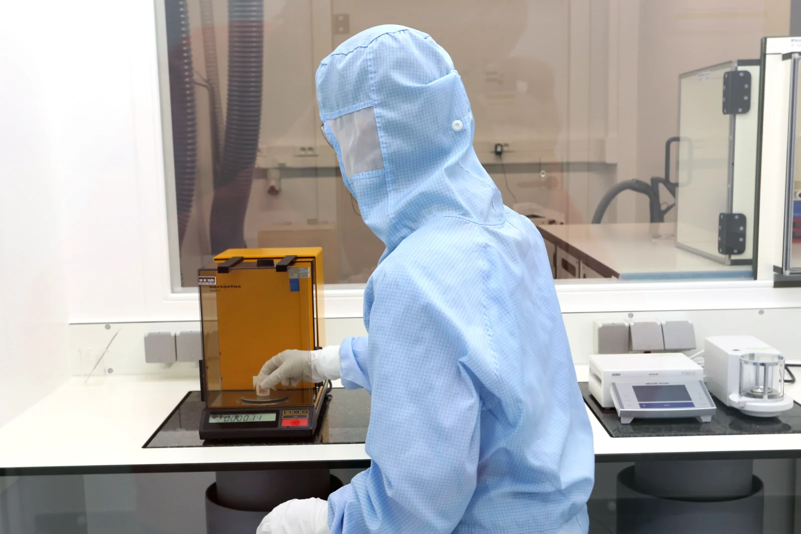 Scientific instruments and equipment in a research facility